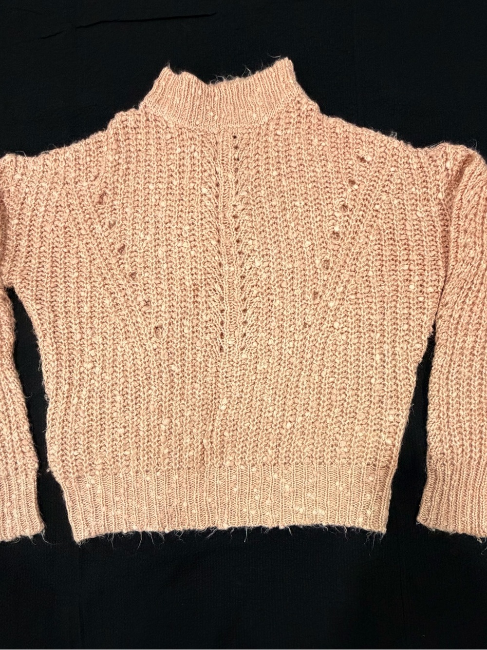 Almost Famous Peach Knit Turtleneck Sweater